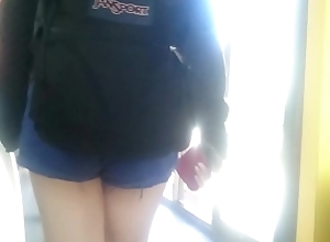 Cute Asian ass going involving momentarily shorts