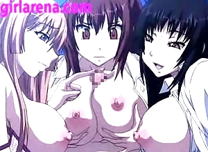 Young Hentai Girls Play with cum and gumshoe