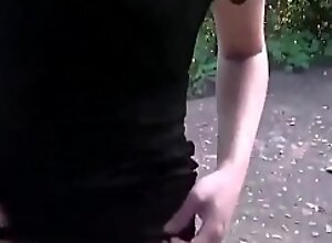 Mediocre Asian Mummy Hving Sex Outdoors