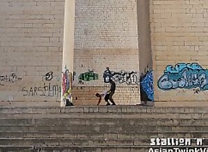 Merry Graffiti Twinks Fucking Lower down The Bridge - AsianTwinkVideo xnxx.club
