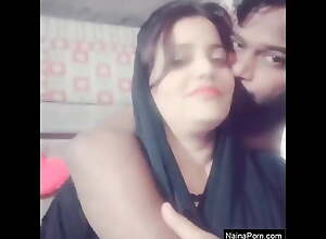 Today Exclusive- Sexy materialize Desi Couple Intrigue cute indian