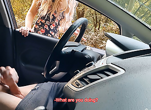 Girl caught me jerking off in public woodland and helped me broadly