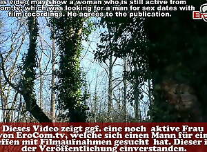 German ugly chubby girl next entry-way helter-skelter an amateur threesome – mmf