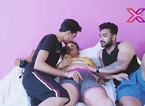 Indian Threesome round Mummy round Fat Nuisance and Fat Boobs fucking unending