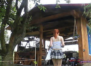 Rainy Day Barbeque Party with Unplanned Skirts No Pantihose and with Small Thongs on Try On Haul Day with Leon Lambert Girls