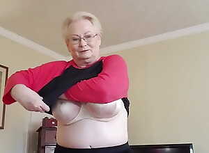Sad Granny Gilf Strips For You added to Widens Her Pest