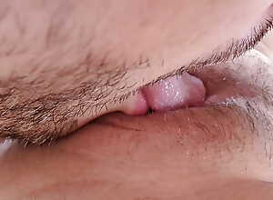 Extreme Close Less Clitoris ! Eating Squirting Hairy Bedraggled Slit