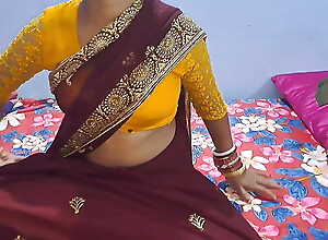 Indian newly love coalition couples Tie the knot husband bedroom fucked just about hindi chap-fallen videotape