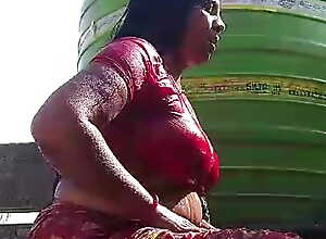 Desi Village accommodation billet wife bathing video working open